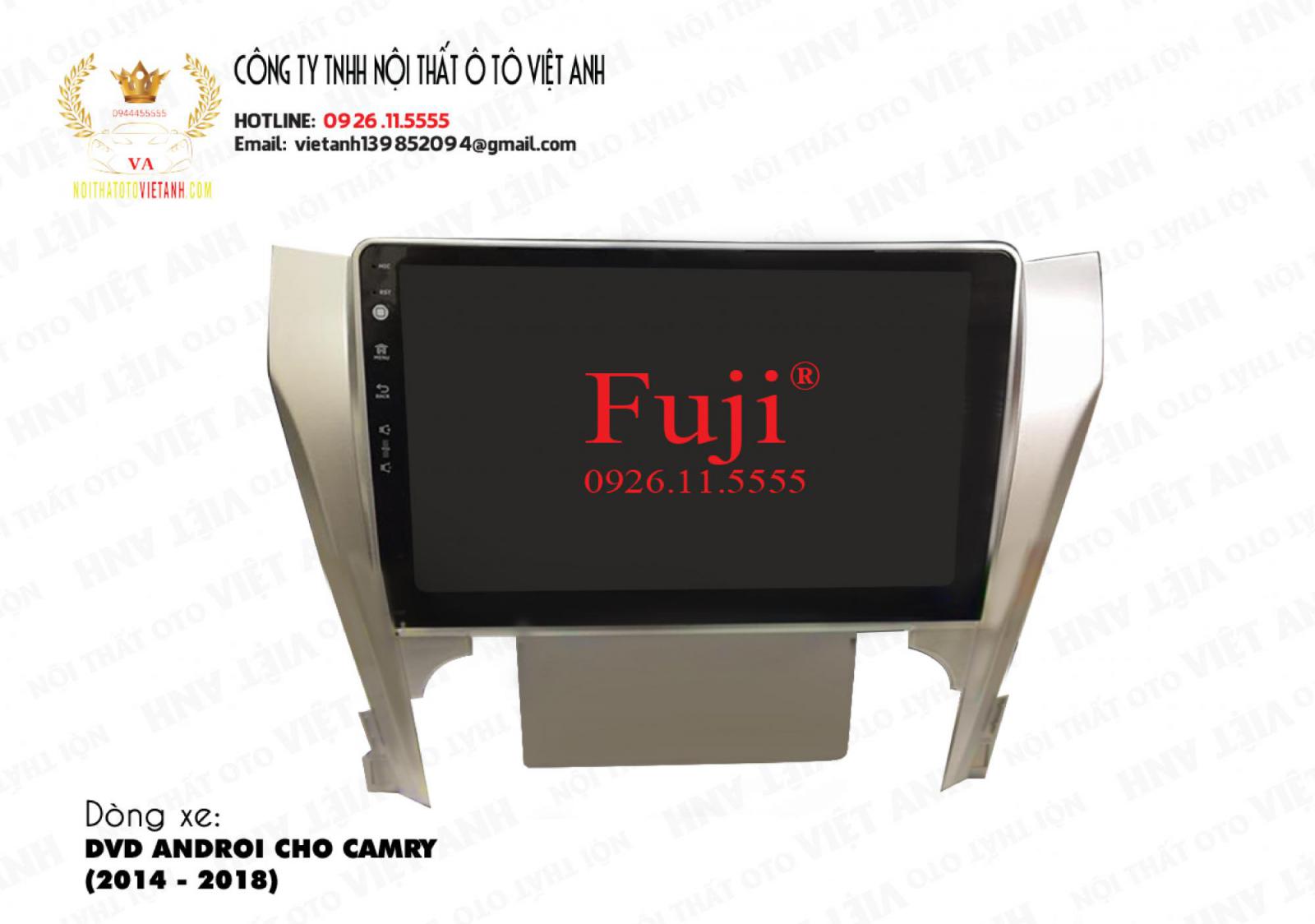 Lắp đặt màn hình DVD Androi Fuji cho xe Camry 2014 - 2018 tại VietAnhAuto