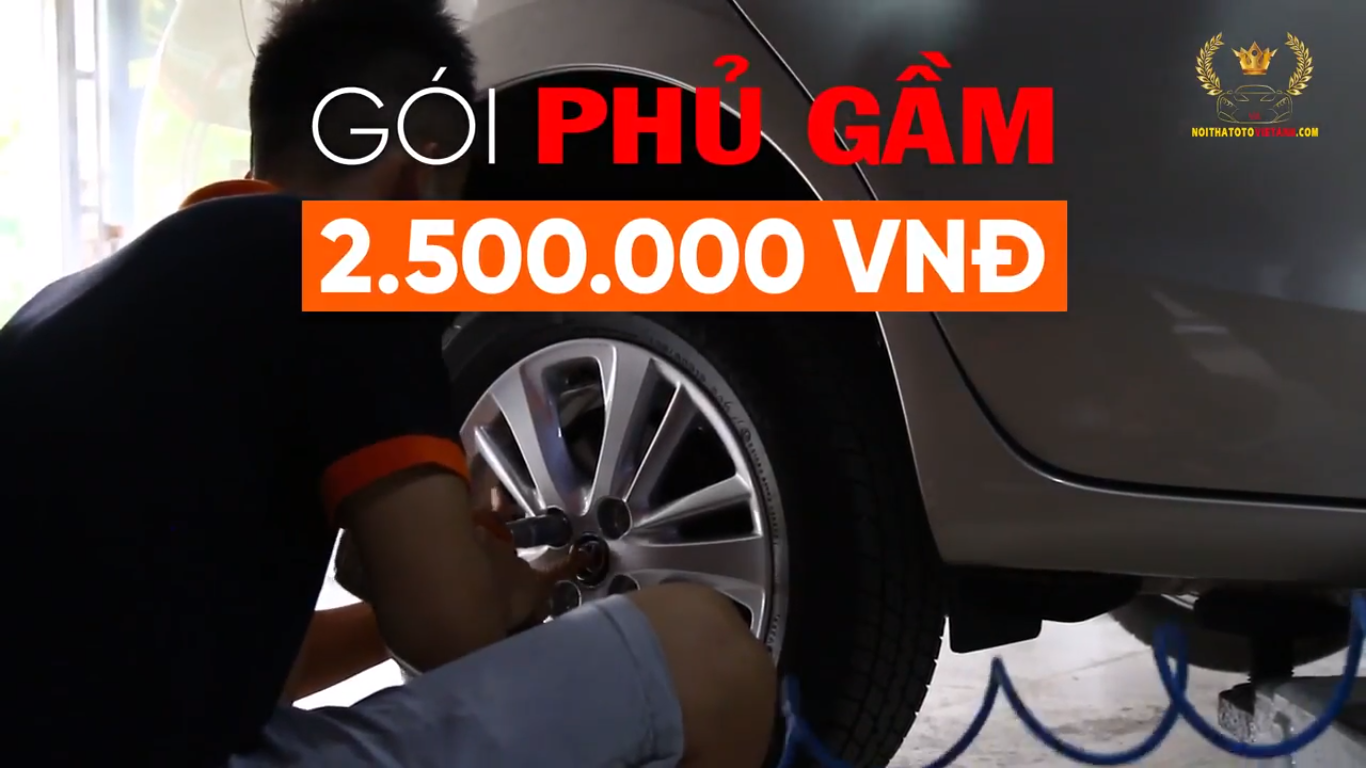 Khuyến mại phủ gầm xe ô tô chỉ còn 2.500k tại Việt Anh Auto