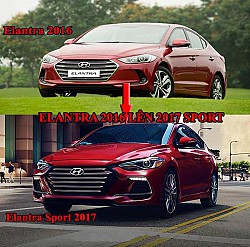 Nâng đời Elantra 2016 lên 2017 Sport