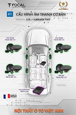 ĐỘ LOA Ô TÔ CAO CẤP/LOA FOCAL CHÍNH HÃNG