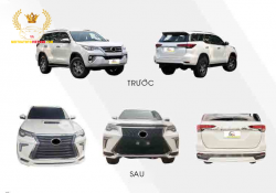 Nâng đời Body kit fortuner lên lexus